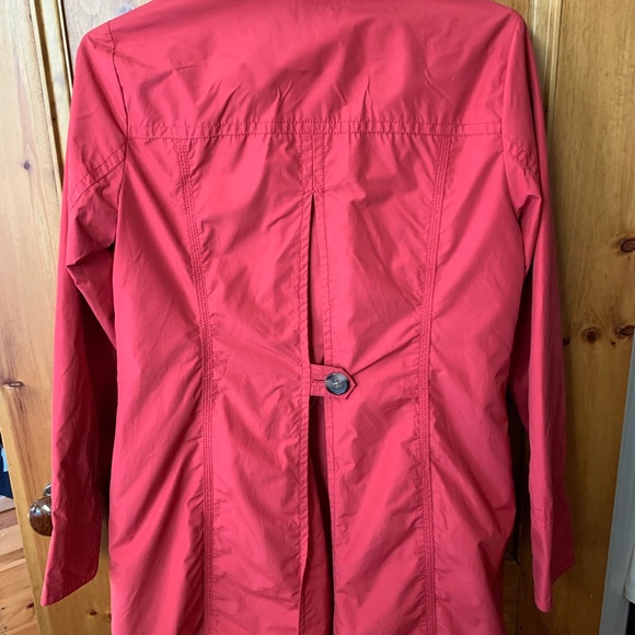Eddie Bauer trench coat, size Small, coral - Picture 4 of 4